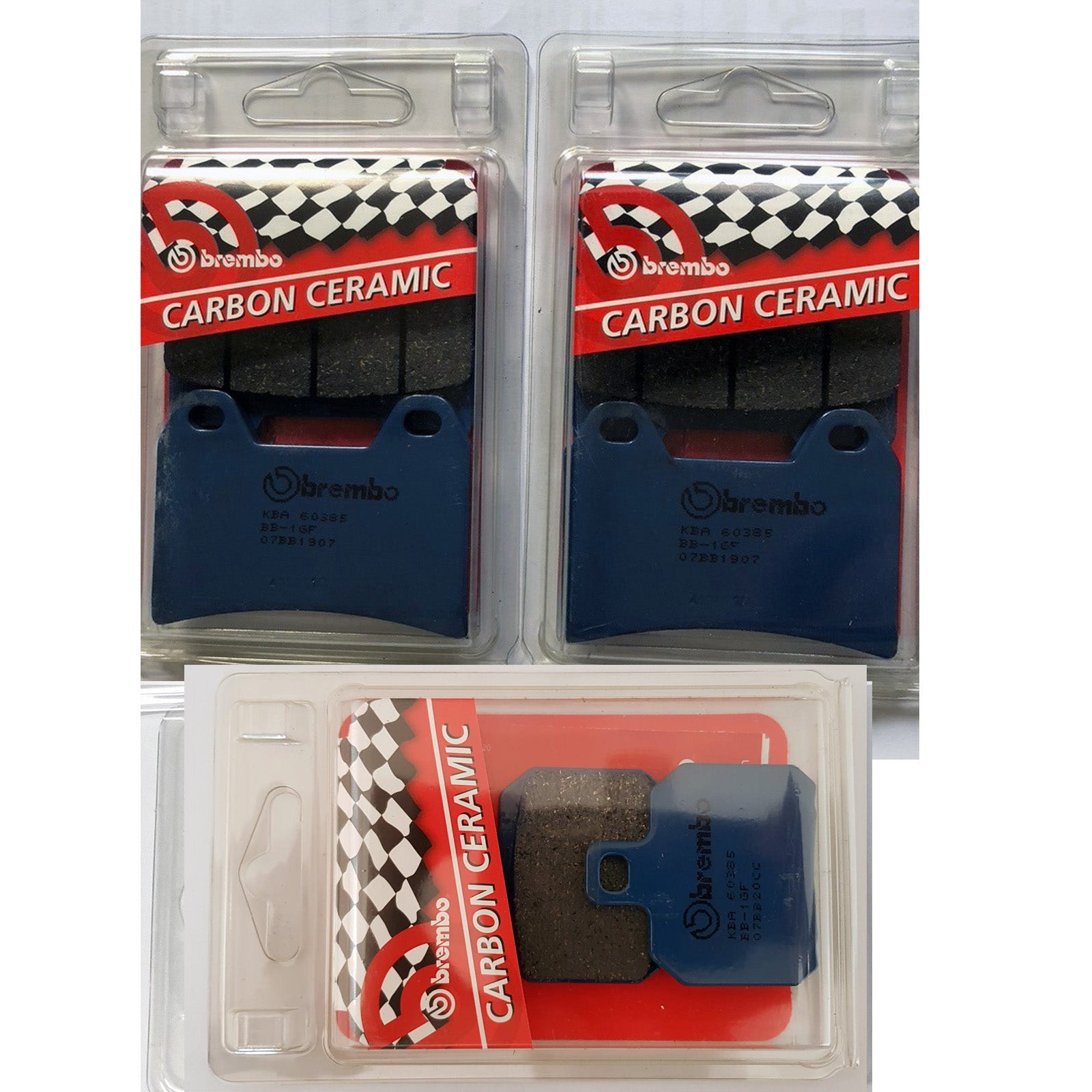 KIT PASTIGLIE FRENO ANTERIORI / POSTERIORI BREMBO COMPATIBILE PER GENUINE DUCATI HYPERMOTARD 796 2010 > 2014 07BB1907 07BB20CC