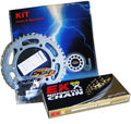 KIT CATENA CORONA PIGNONE TRASMISSIONE PBR / EK COMPATIBILE PER HONDA 110I WAVE 110 2012 > 2014 PASSO ORIGINALE EK2981