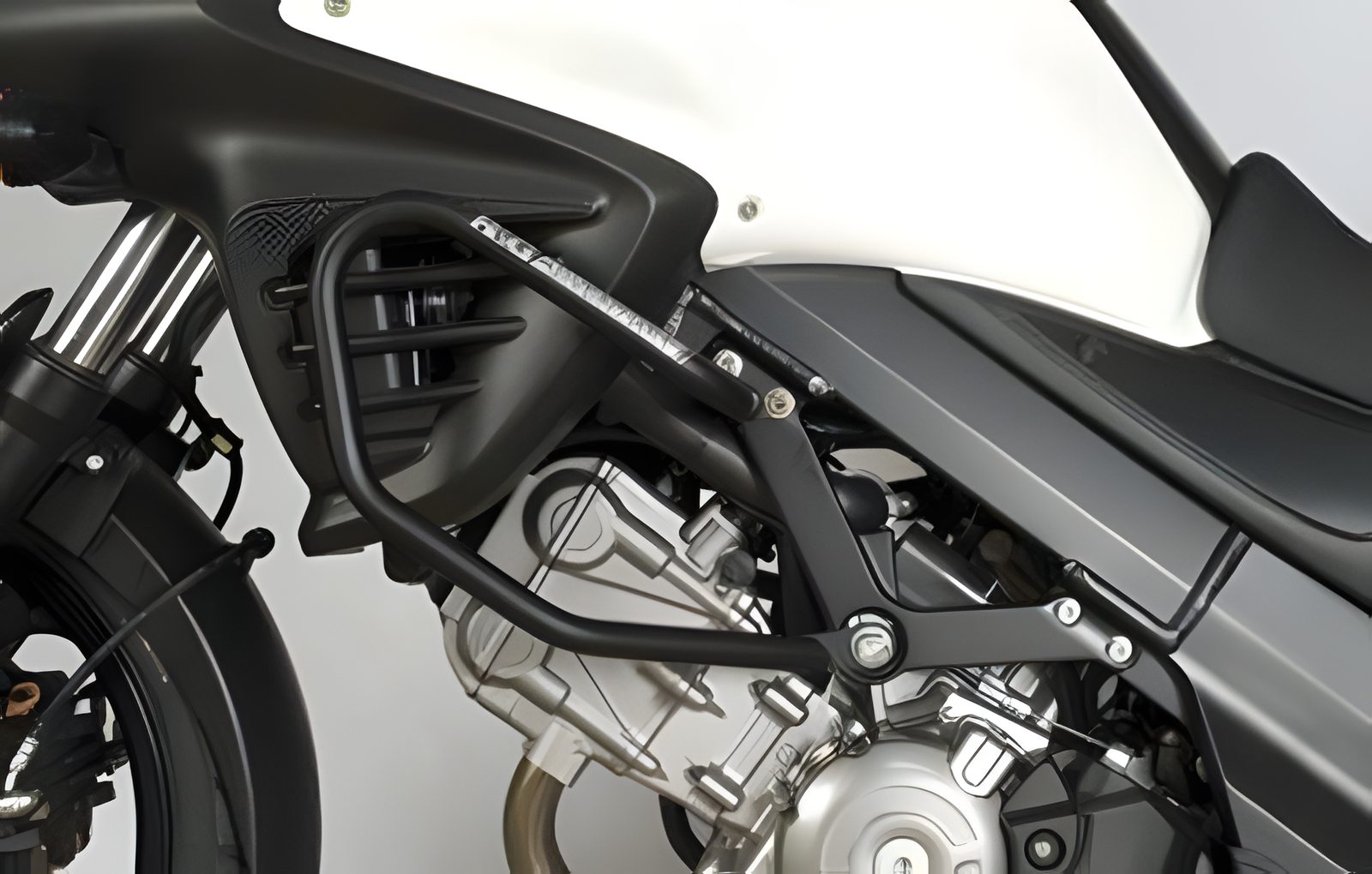 BARRE PARAMOTORE PROTEZIONE ADVENTURE R&G PER SUZUKI DL 650 V-STROM 2004 > 2012 NERO