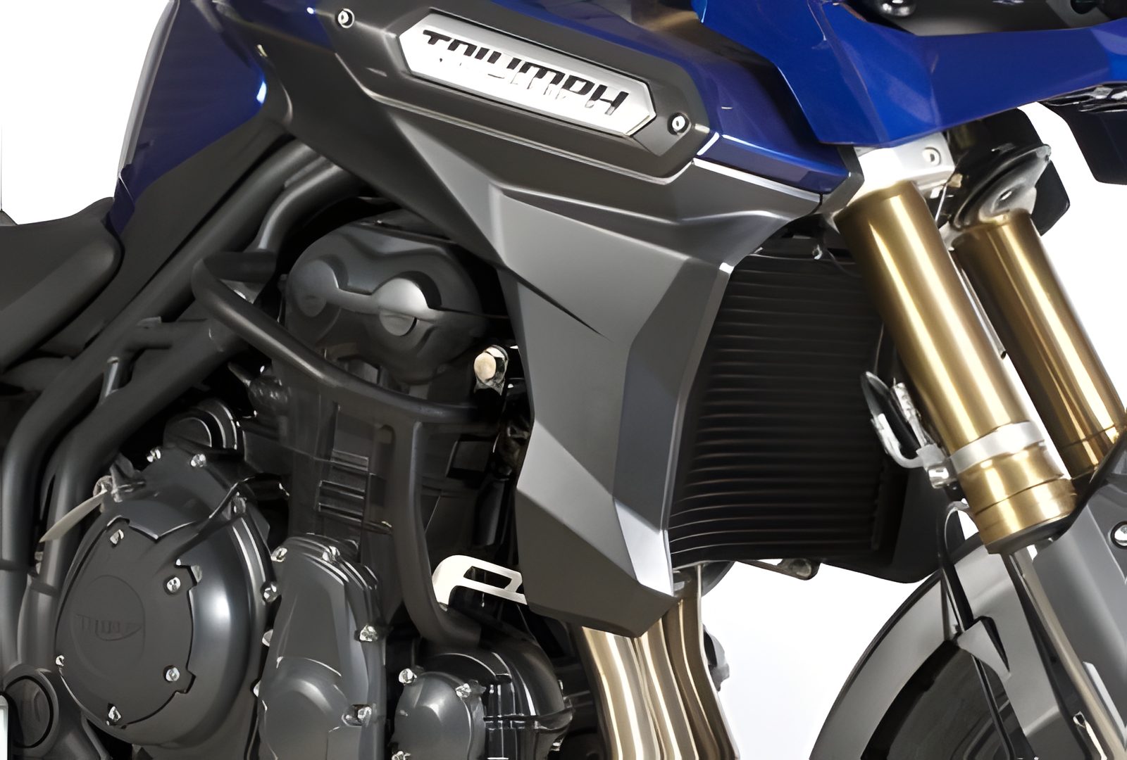 BARRE PARAMOTORE PROTEZIONE ADVENTURE R&G PER TRIUMPH TIGER EXPLORER 1200 2012 > 2018 NERO