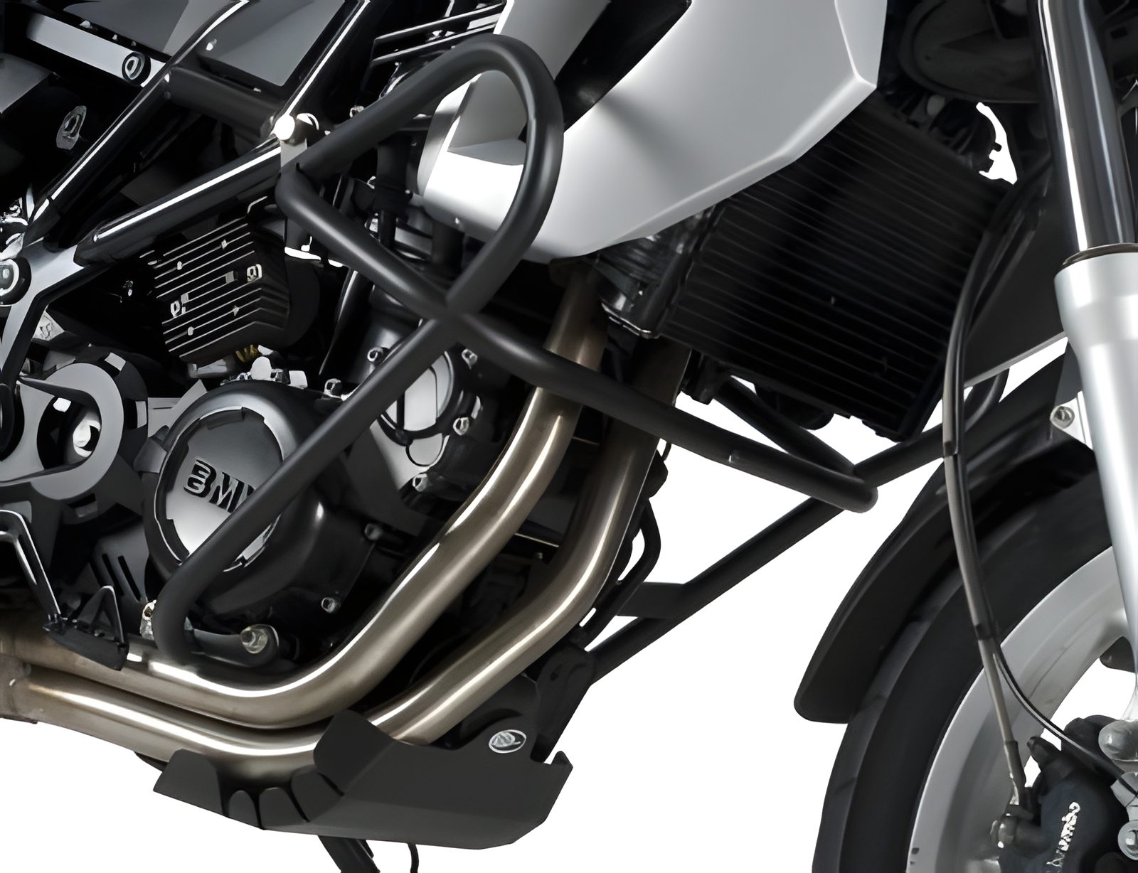 BARRE PARAMOTORE PROTEZIONE ADVENTURE R&G PER BMW F 650 GS 2015 > 2018 NERO