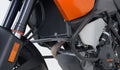 BARRE PARAMOTORE PROTEZIONE ADVENTURE R&G PER KTM 1050 ADVENTURE 2015 > 2018 NERO PROTEZIONE MOTORE