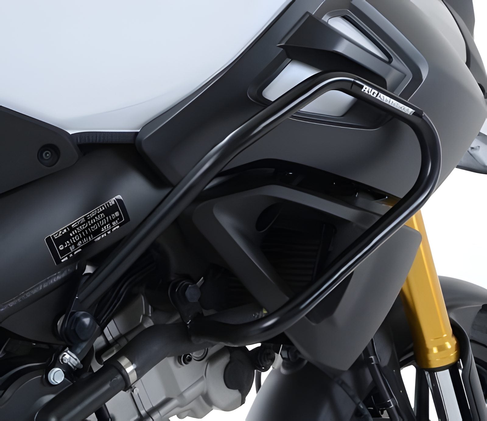 BARRE PARAMOTORE PROTEZIONE ADVENTURE R&G PER SUZUKI DL 1000 V-STROM 2014 > 2020 NERO