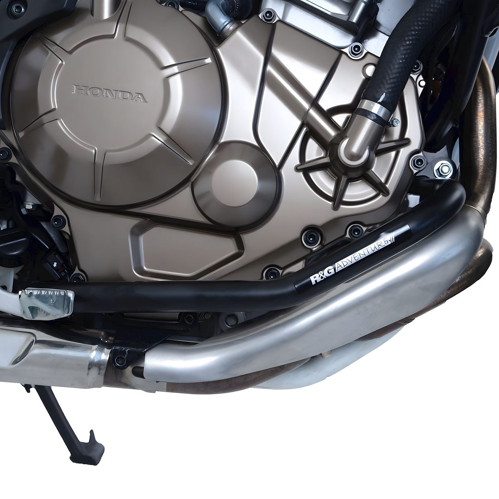 BARRE PARAMOTORE PROTEZIONE ADVENTURE R&G INFERIORE PER HONDA CRF 1000 L AFRICA TWIN 2016 > 2019 NERO