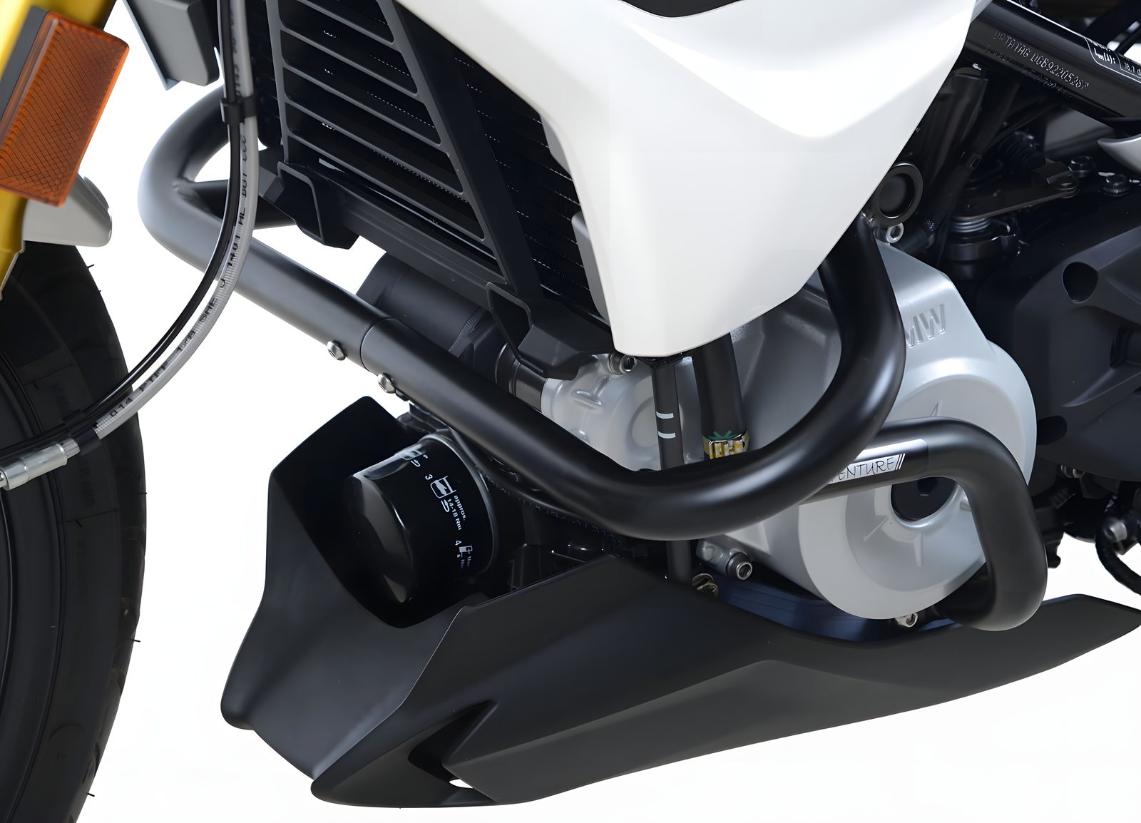 BARRE PARAMOTORE PROTEZIONE ADVENTURE R&G PER BMW G 310 GS 2017 > 2023 NERO