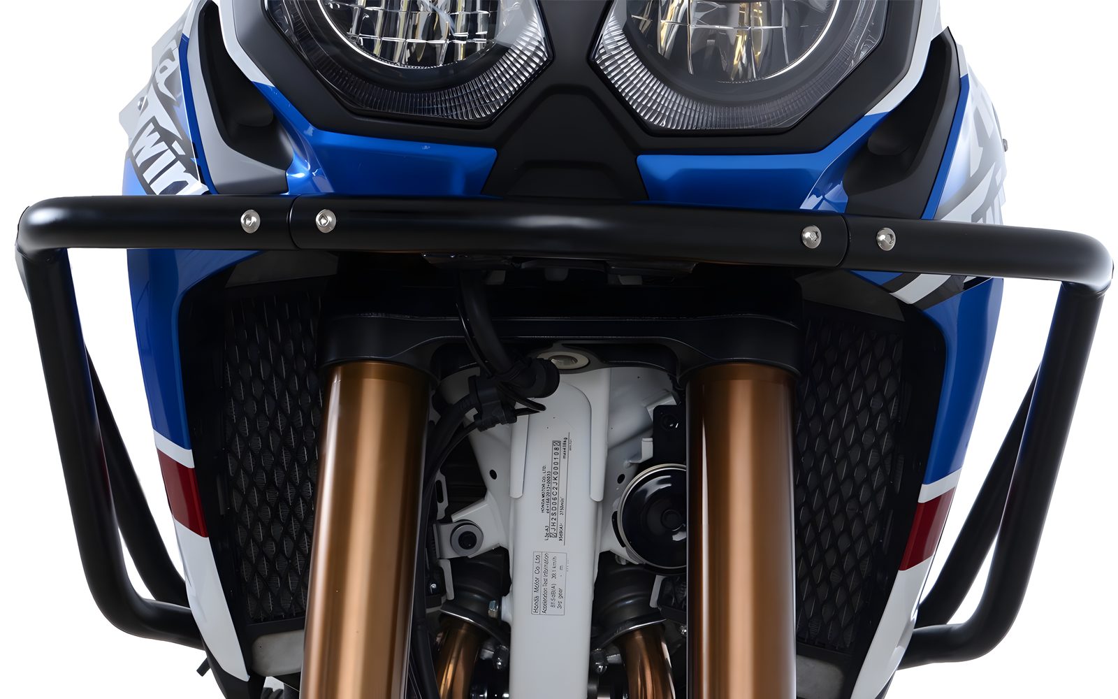 BARRE PARAMOTORE PROTEZIONE ADVENTURE R&G PER HONDA CRF 1000 L AFRICA TWIN ADV SPORTS 2018 2019 NERO