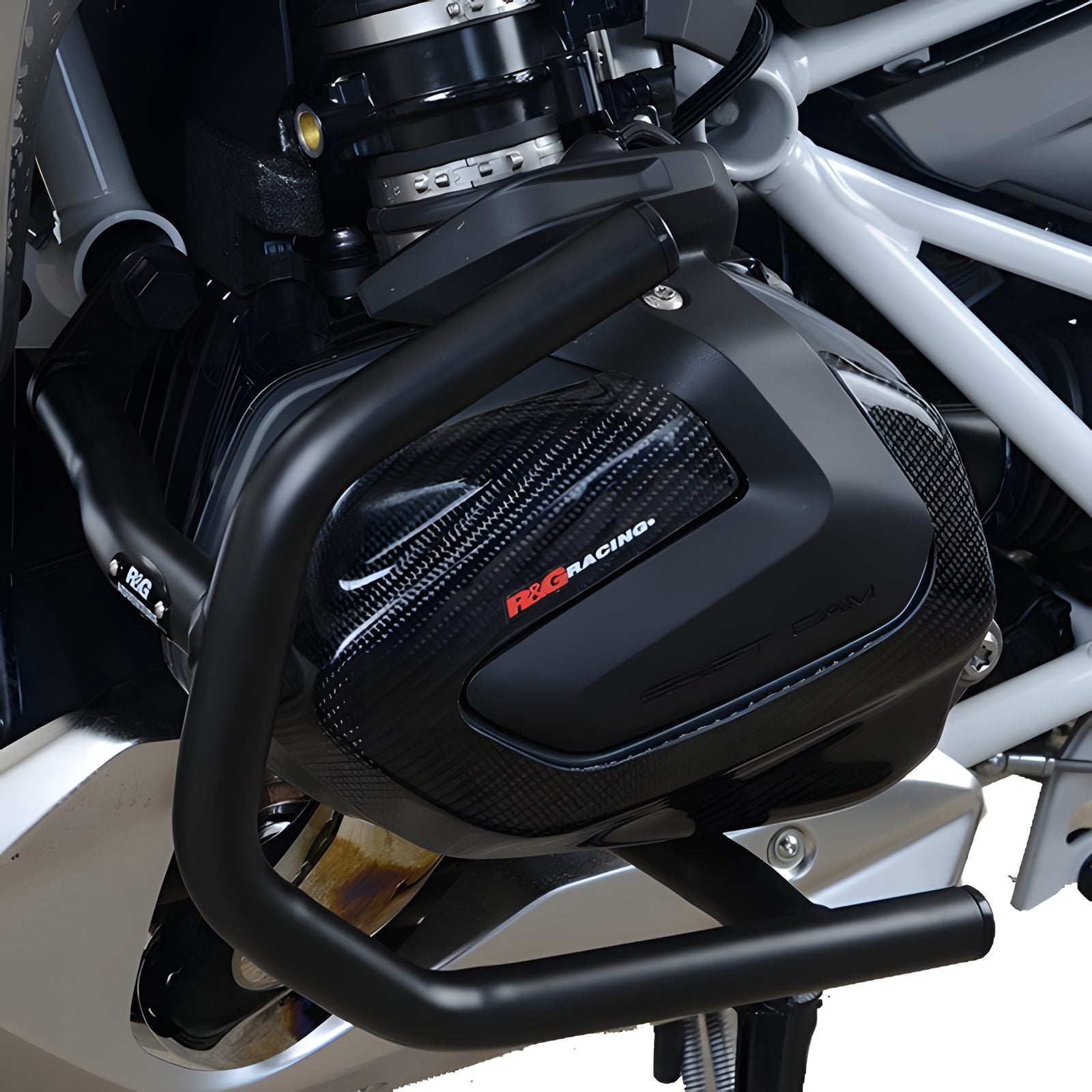 BARRE PARAMOTORE ADVENTURE R&G PER BMW R 1250 R/RS 2019 > 2021 NERO AB0057BK