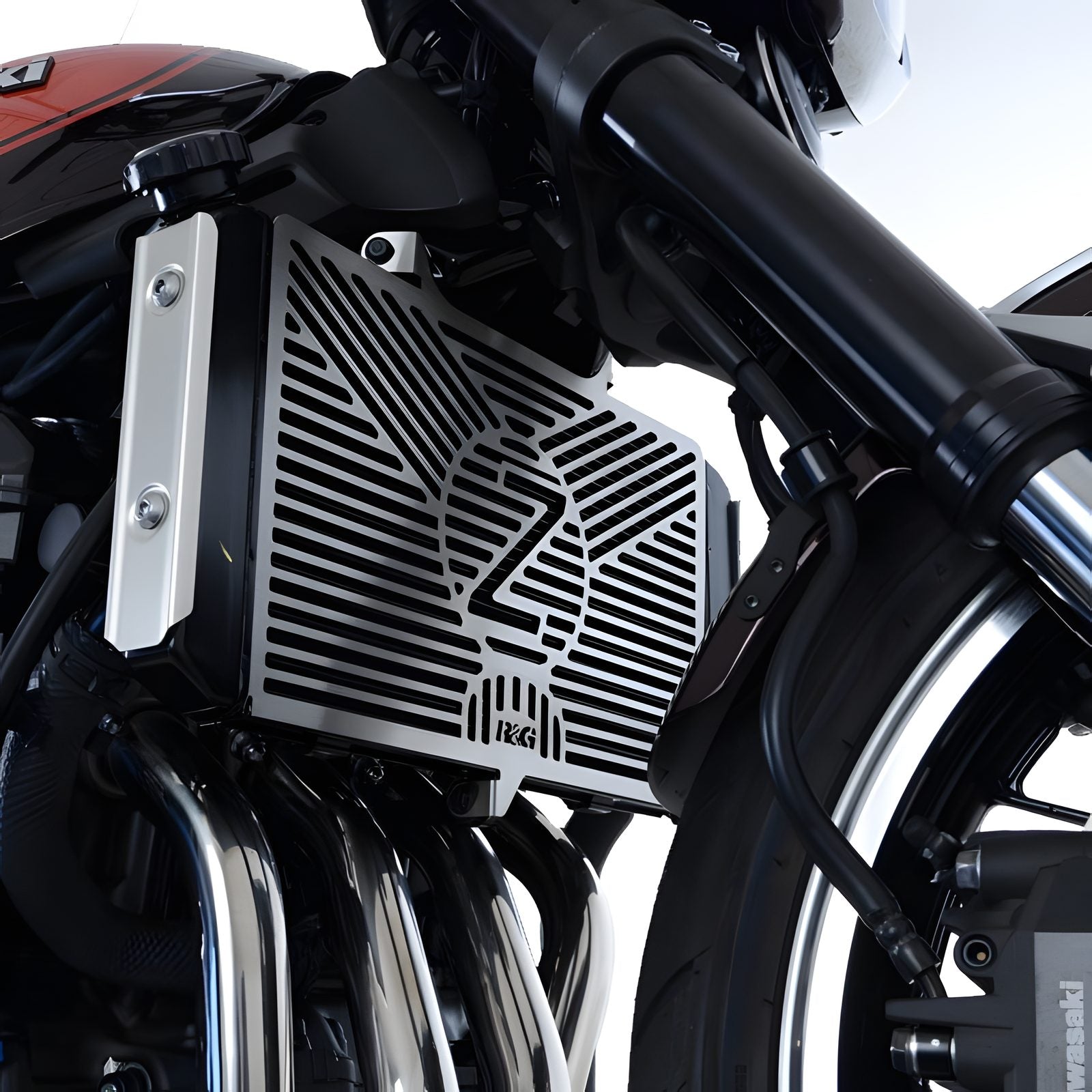PROTEZIONE RADIATORE CON LOGO R&G PER KAWASAKI Z 900 RS 2018 > 2020 BRG0006SS