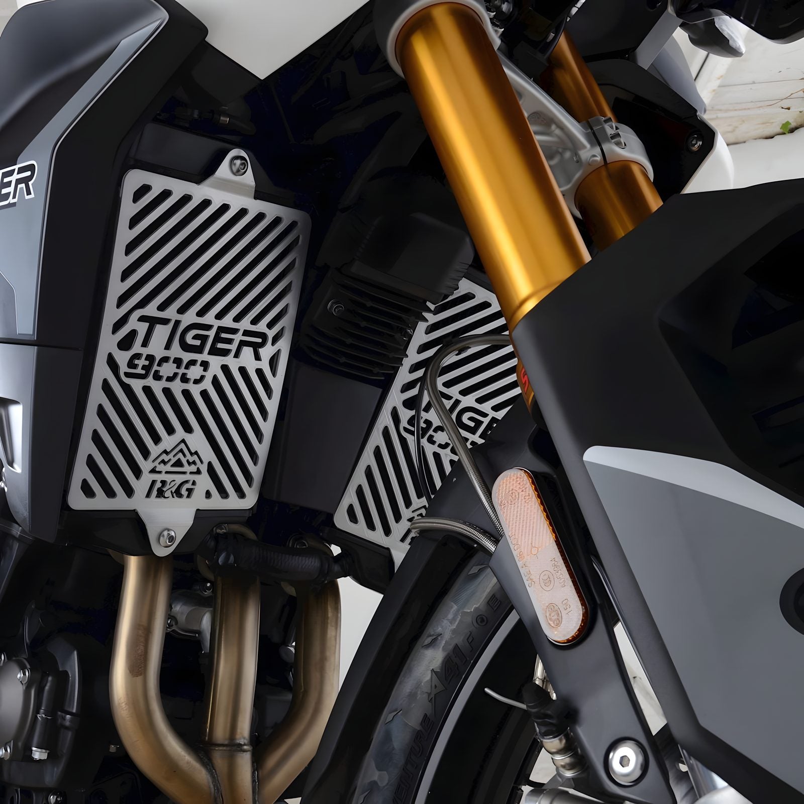 R&G PROTEZIONE RADIATORI CON LOGO PER TRIUMPH TIGER 900 RALLY 2020 BRG0021SS