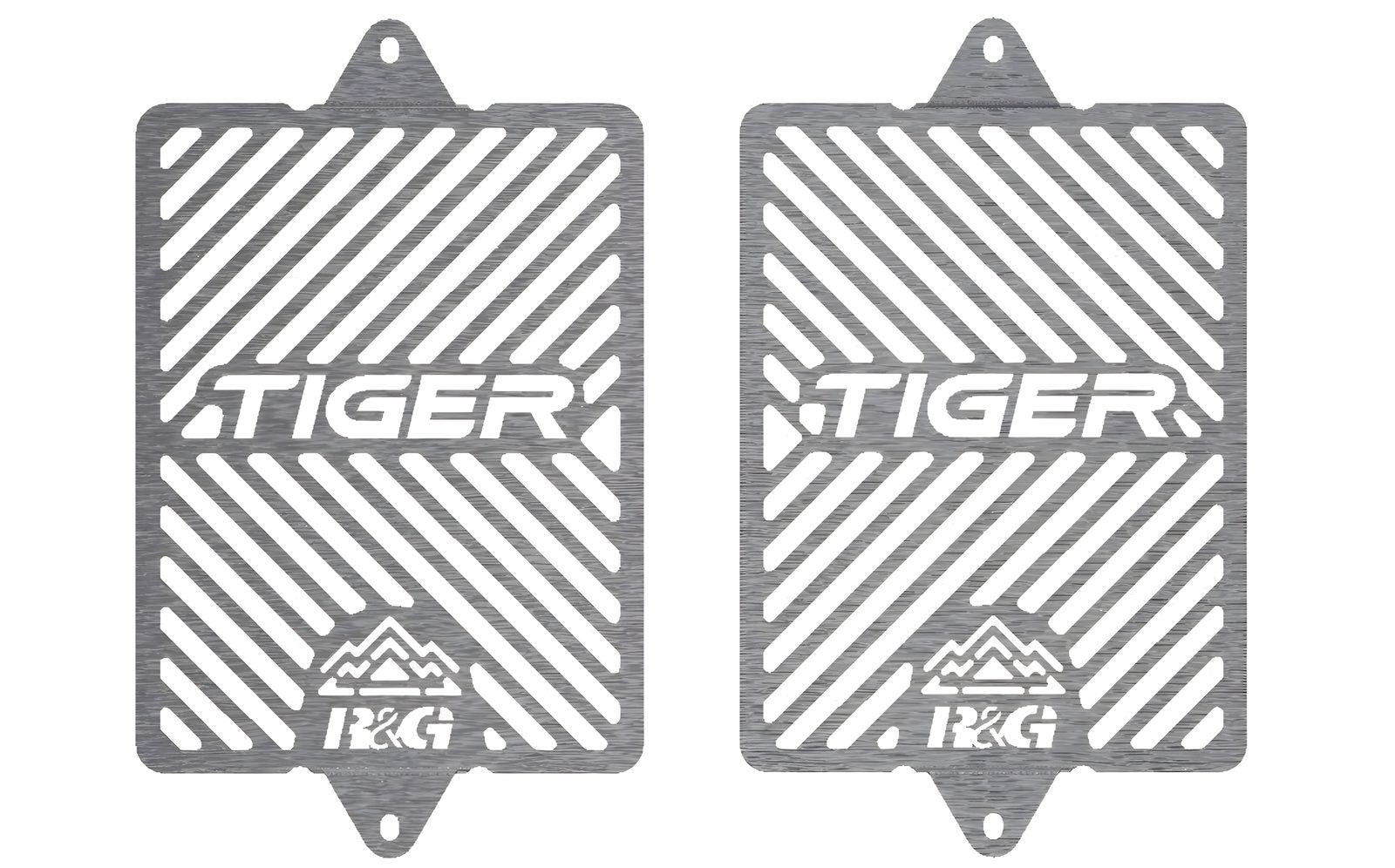 GRIGLIA RADIATORE LOGO COPPIA R&G PER TRIUMPH TIGER 850 SPORT 2021 > 2025 INOX