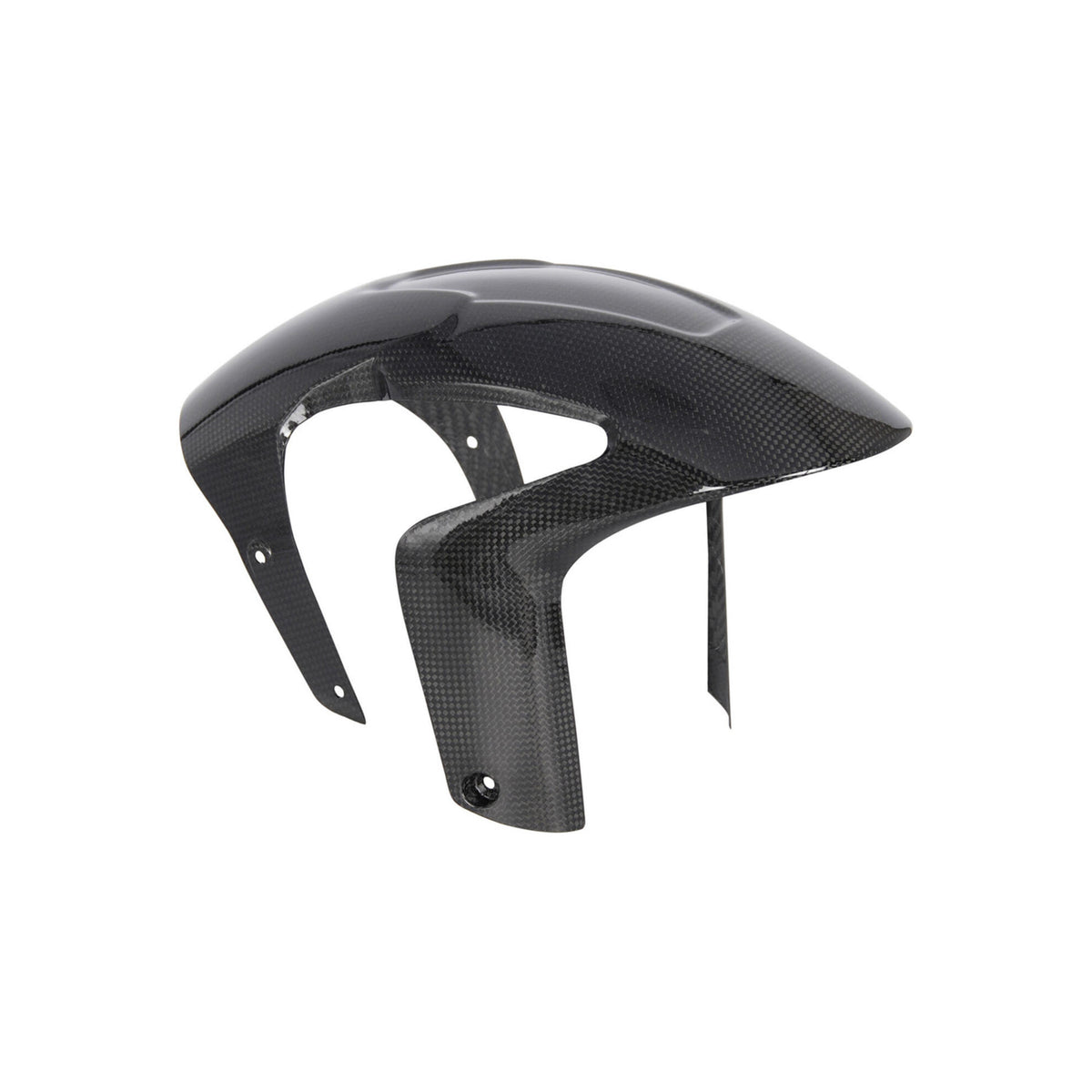 PARAFANGO ANTERIORE IN CARBONIO LIGHTECH COMPATIBILE PER APRILIA TUONO 660 2020 > 2025 1 PEZZO NERO LUCIDO CARA0610