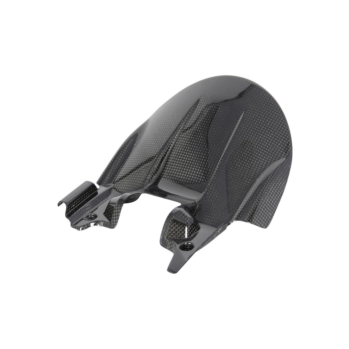 PARAFANGO POSTERIORE IN CARBONIO LIGHTECH COMPATIBILE PER APRILIA RS 660 2020 > 2025 1 PEZZO NERO LUCIDO CARA0620