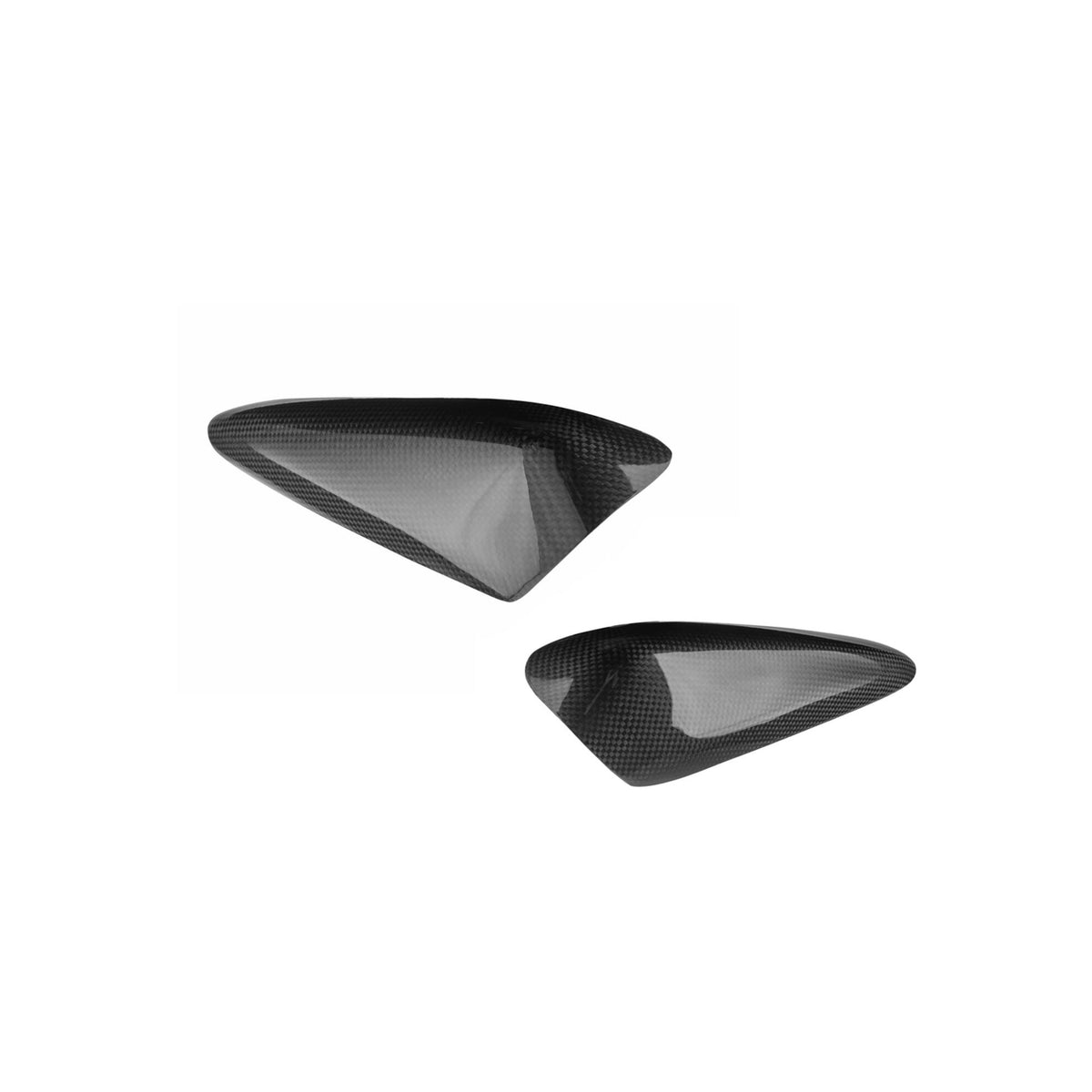 PROTEZIONI SERBATOIO LATERALI IN CARBONIO LIGHTECH COMPATIBILE PER APRILIA TUONO 660 2020 > 2025 1 PEZZO NERO LUCIDO CARA0685