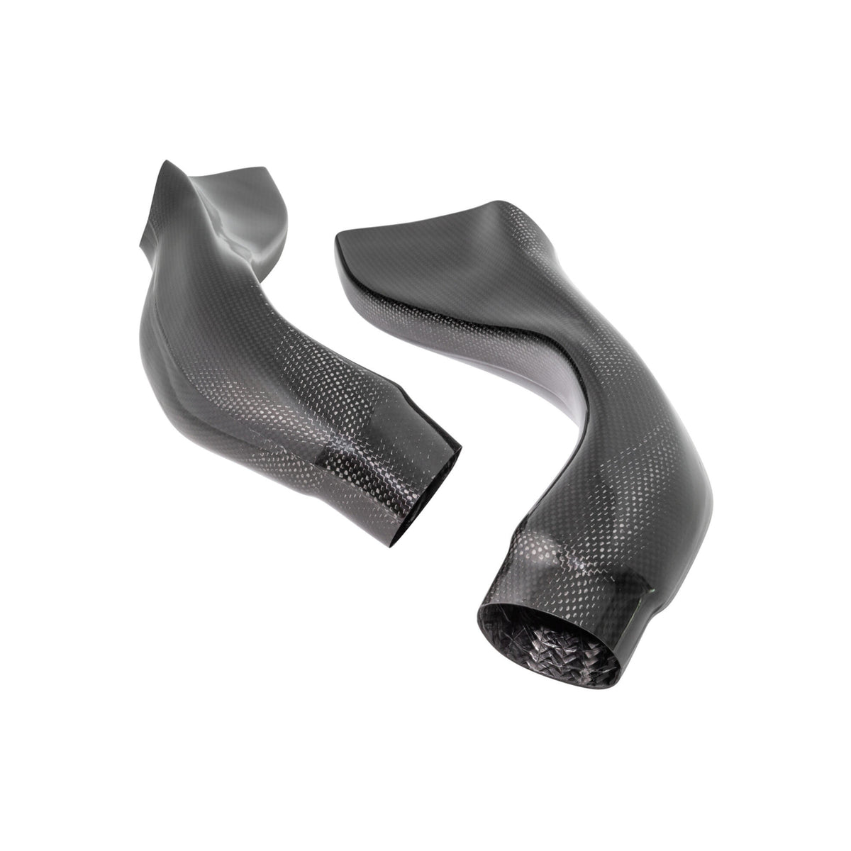 TUBI AIRBOX IN CARBONIO LIGHTECH COMPATIBILE PER APRILIA RSV4 2009 > 2019 COPPIA NERO LUCIDO CARA3019