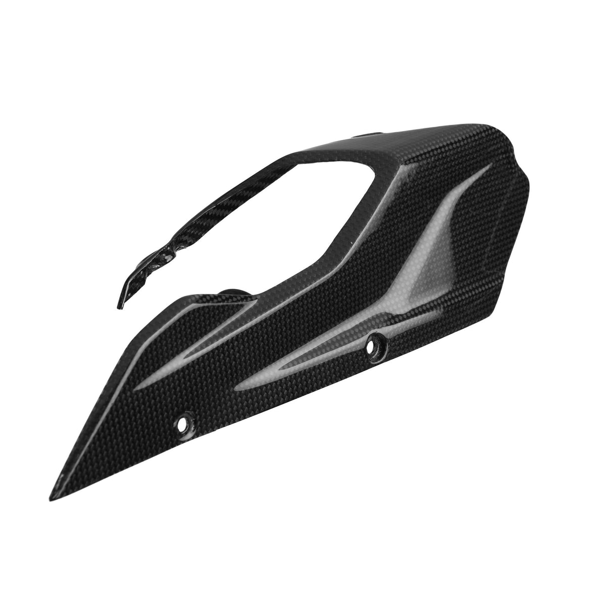PARACATENA ANTERIORE IN CARBONIO LIGHTECH COMPATIBILE PER DUCATI MULTISTRADA V4 S 2021 > 2023 1 PEZZO NERO LUCIDO CARD0214