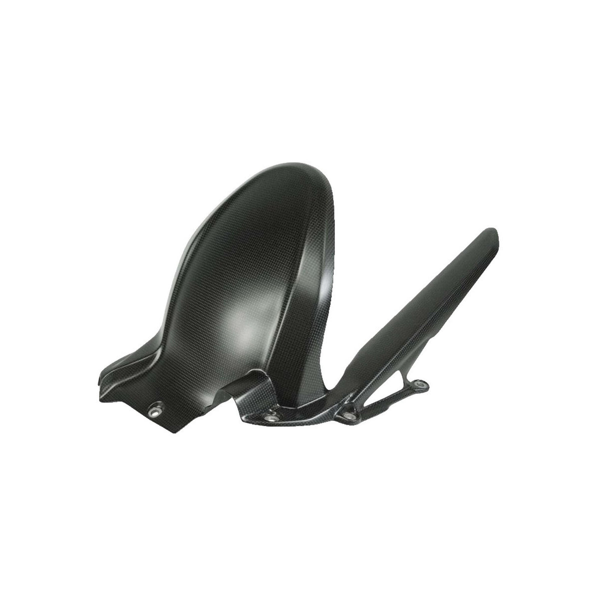 PARAFANGO POSTERIORE IN CARBONIO LIGHTECH COMPATIBILE PER DUCATI MULTISTRADA V4 2021 > 2024 1 PEZZO NERO LUCIDO CARD0220