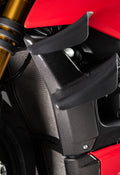 PROTEZIONE RADIATORE LATERALE SUPERIORE IN CARBONIO COPERTURA LIGHTECH COMPATIBILE PER DUCATI STREETFIGHTER V4 2020 > 2024 1 PEZZO NERO LUCIDO CARD0725