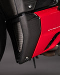 PROTEZIONE RADIATORE LATERALE INFERIORE IN CARBONIO COPERTURA LIGHTECH COMPATIBILE PER DUCATI STREETFIGHTER V4 2020 > 2024 1 PEZZO NERO LUCIDO CARD0726
