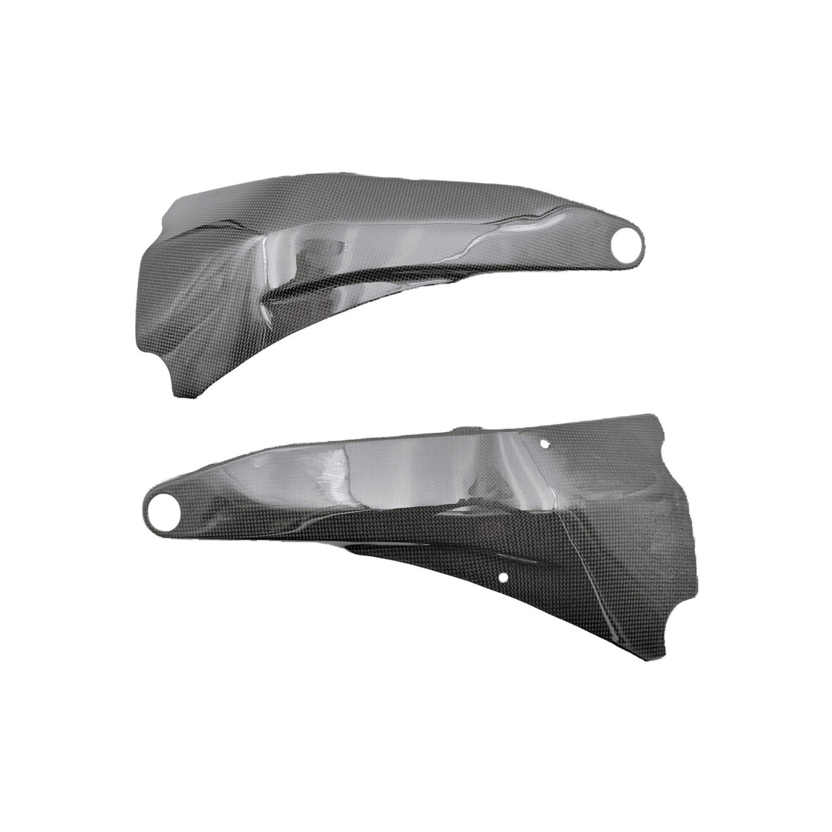 PROTEZIONI TELAIO IN CARBONIO LIGHTECH COMPATIBILE PER DUCATI STREETFIGHTER V4 S 2020 > 2024 COPPIA NERO LUCIDO CARD0750