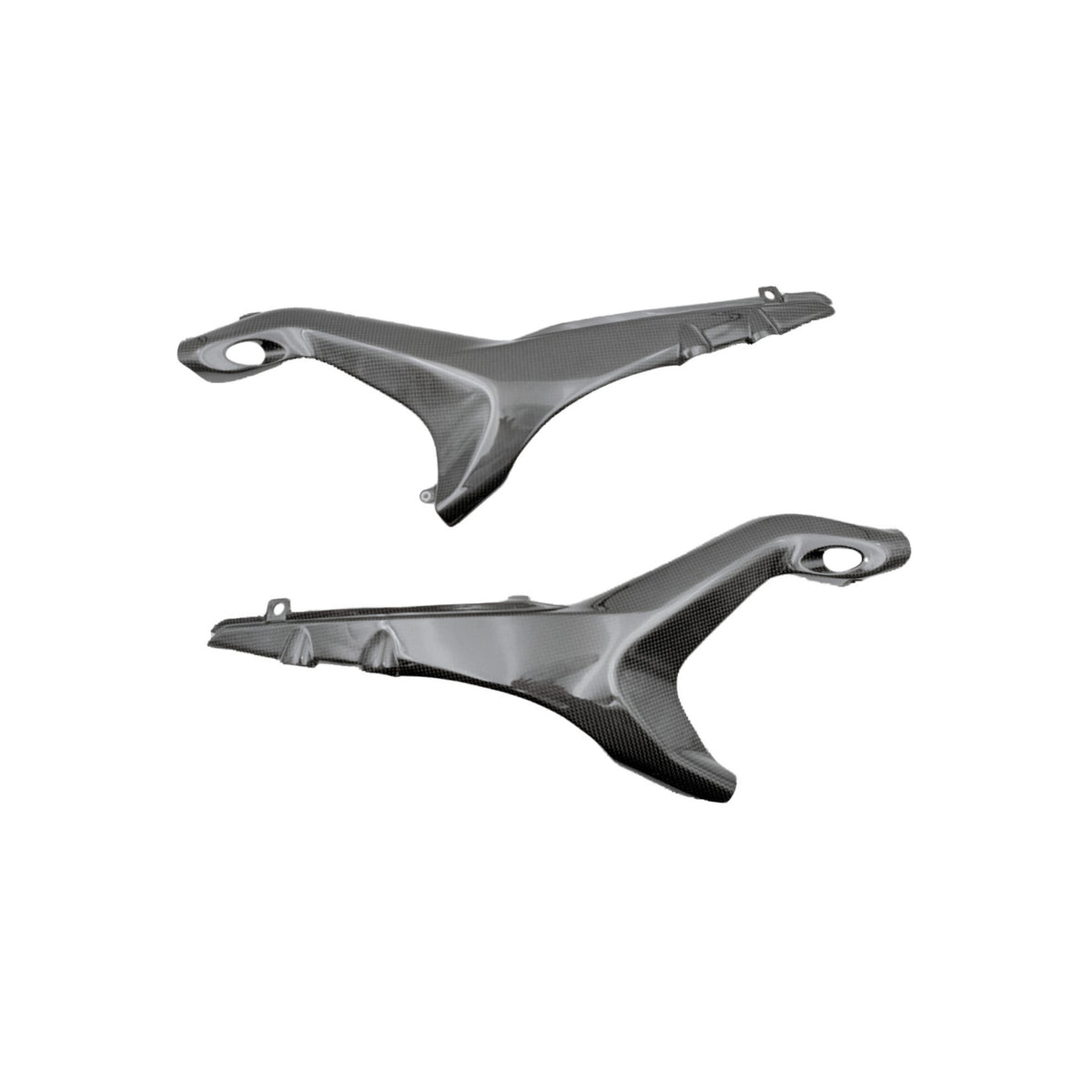 COVER SERBATOIO INFERIORE IN CARBONIO FIANCHETTI SOTTO SERBATOIO LIGHTECH COMPATIBILE PER DUCATI STREETFIGHTER V4 2020 > 2024 COPPIA NERO LUCIDO CARD0780
