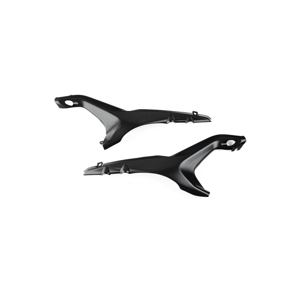 COVER SERBATOIO INFERIORE IN CARBONIO FIANCHETTI SOTTO SERBATOIO LIGHTECH COMPATIBILE PER DUCATI STREETFIGHTER V4 2020 > 2024 COPPIA NERO OPACO CARD0780M