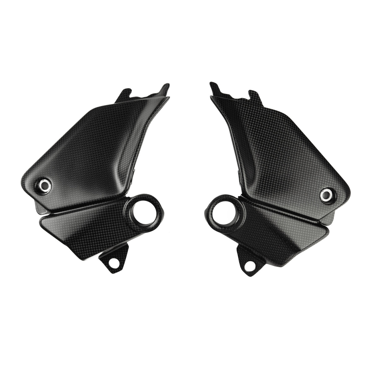 COVER SERBATOIO INFERIORE IN CARBONIO FIANCHETTI SOTTO SERBATOIO LIGHTECH COMPATIBILE PER DUCATI PANIGALE V4 S 2025 > 2026 COPPIA NERO OPACO CARD2480M