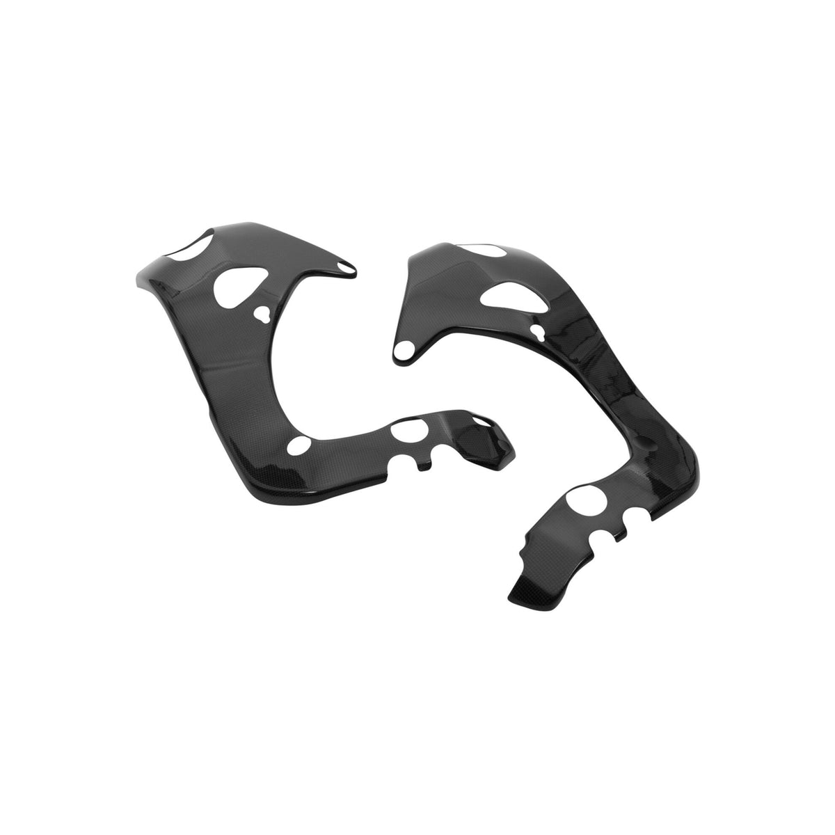 PROTEZIONI TELAIO IN CARBONIO LIGHTECH COMPATIBILE PER HONDA CBR1000RR 2017 > 2019 COPPIA NERO LUCIDO CARH1750