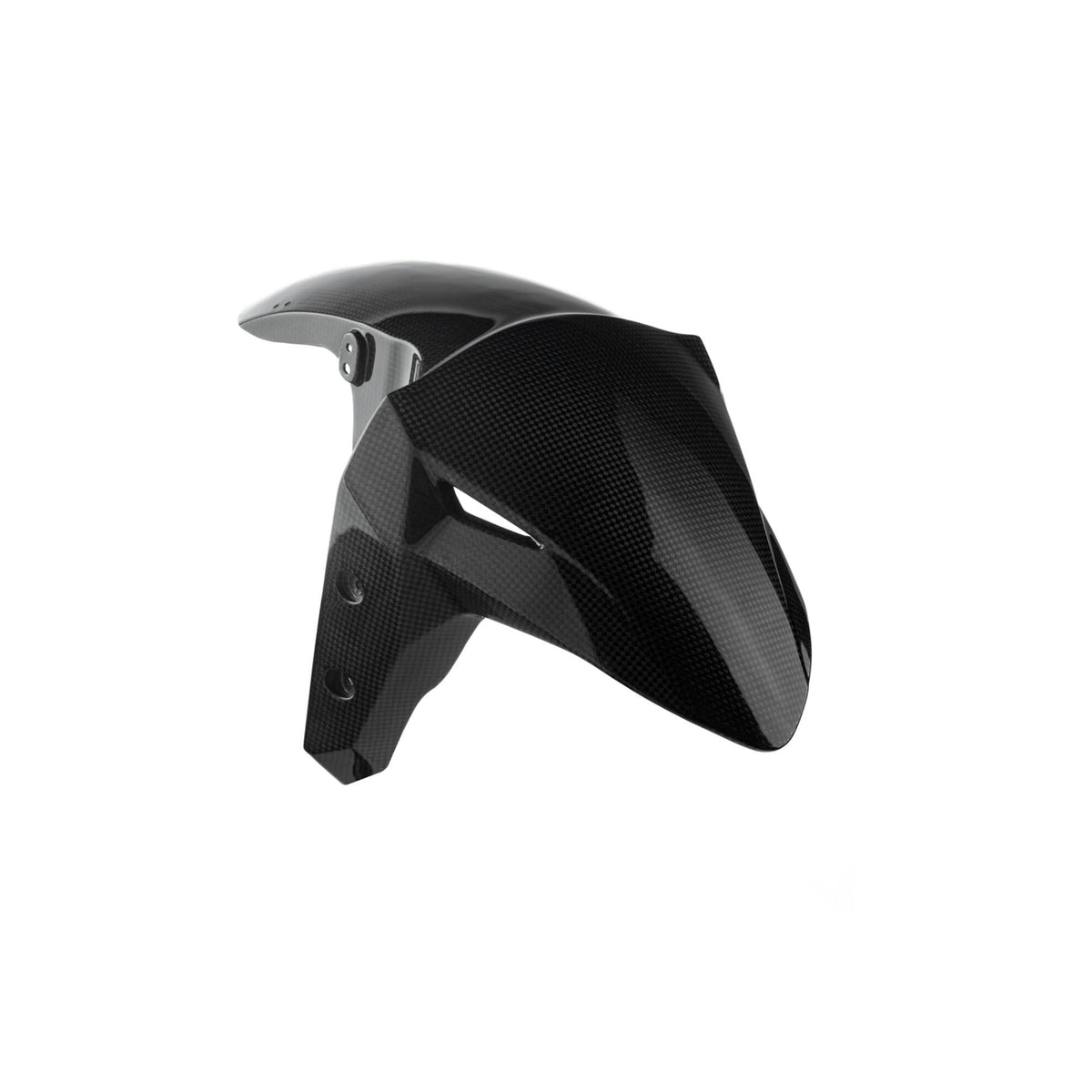 PARAFANGO ANTERIORE IN CARBONIO LIGHTECH COMPATIBILE PER KAWASAKI ZX4RR 2024 > 2025 1 PEZZO NERO LUCIDO CARK0410