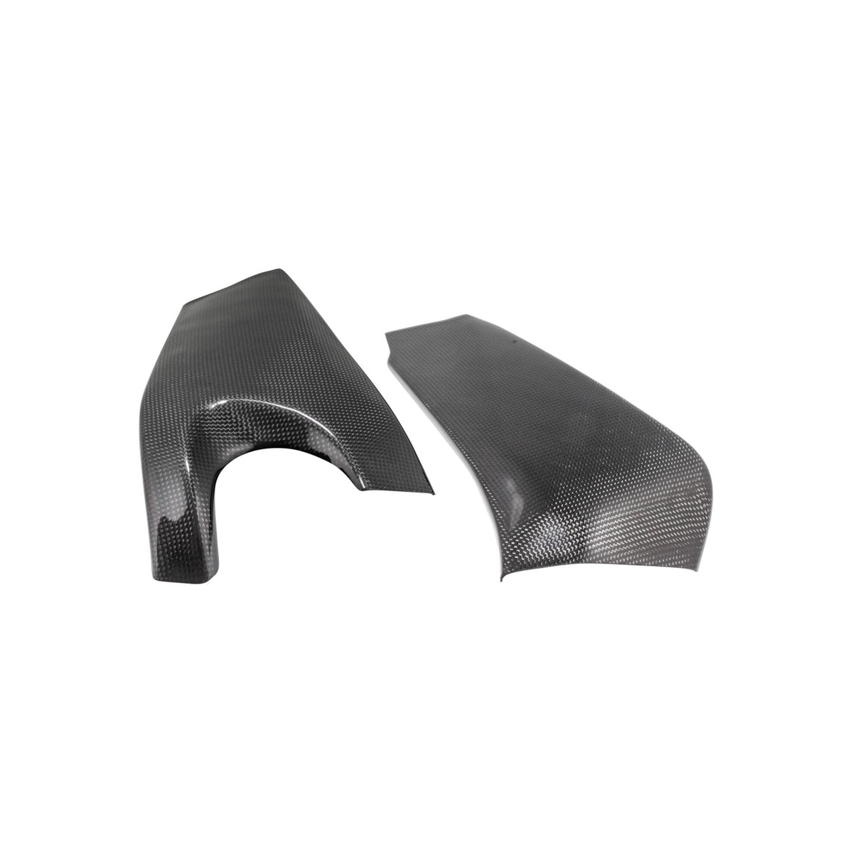PROTEZIONI FORCELLONE IN CARBONIO LIGHTECH COMPATIBILE PER KAWASAKI ZX6R 2009 > 2025 COPPIA NERO LUCIDO CARK9560