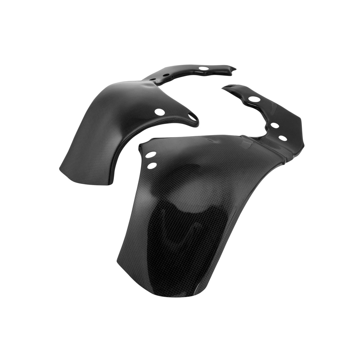 PROTEZIONI TELAIO IN CARBONIO LIGHTECH COMPATIBILE PER KAWASAKI ZX10R 2011 > 2025 COPPIA NERO LUCIDO CARK9650