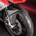 PARAFANGO ANTERIORE IN CARBONIO LIGHTECH COMPATIBILE PER MV AGUSTA BRUTALE 675 2012 > 2016 1 PEZZO NERO LUCIDO CARM1010
