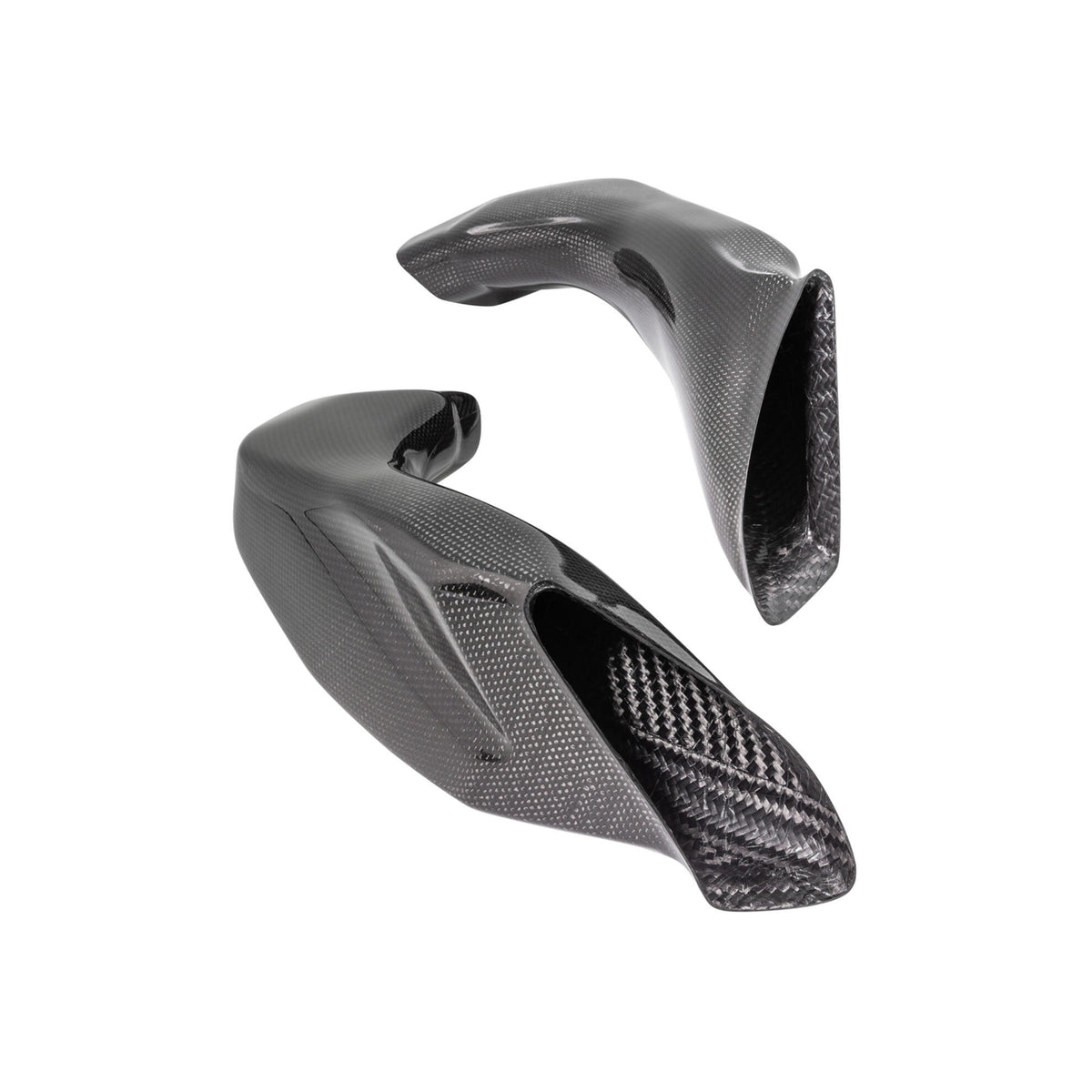 TUBI AIRBOX IN CARBONIO CONDOTTI ARIA LIGHTECH COMPATIBILE PER SUZUKI GSX R1000 2017 > 2025 COPPIA NERO LUCIDO CARS6519