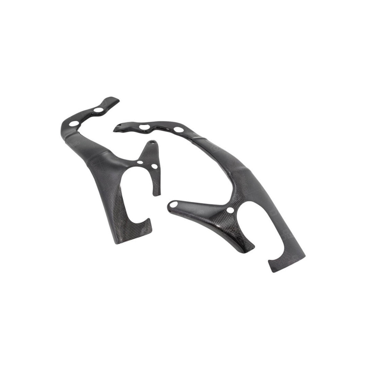 PROTEZIONI TELAIO IN CARBONIO LIGHTECH COMPATIBILE PER SUZUKI GSX R1000 2017 > 2025 COPPIA NERO OPACO CARS6550M