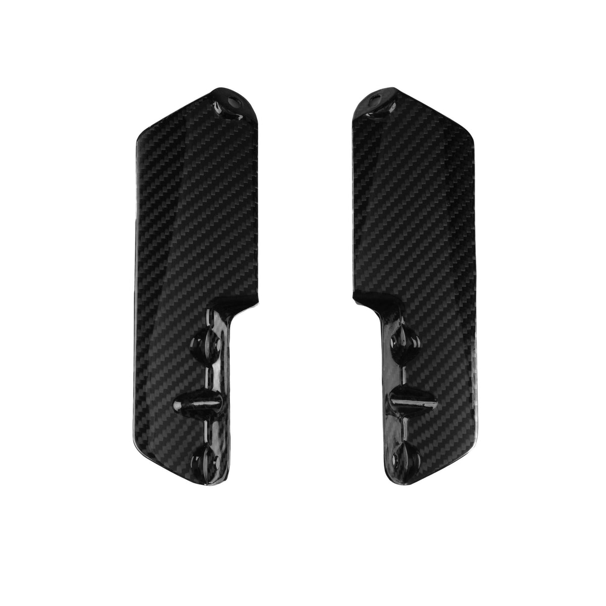 PROTEZIONI FORCELLA IN CARBONIO LIGHTECH COMPATIBILE PER TRIUMPH SPEED TRIPLE 1200 RX 2021 > 2025 COPPIA NERO LUCIDO CART1202