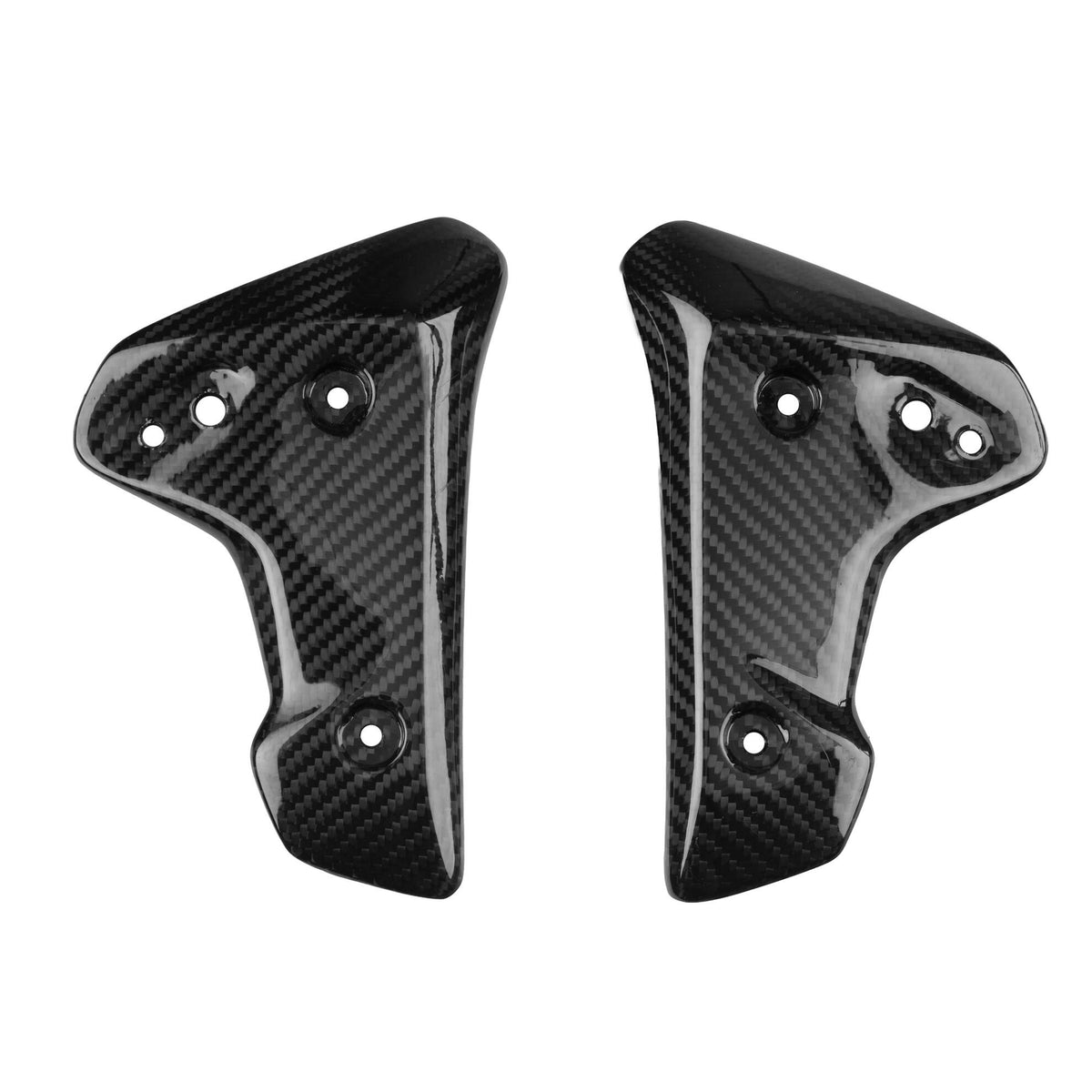 FIANCHETTI RADIATORE IN CARBONIO LIGHTECH COMPATIBILE PER TRIUMPH SPEED TRIPLE 1200 RR 2021 > 2025 COPPIA NERO LUCIDO CART1285