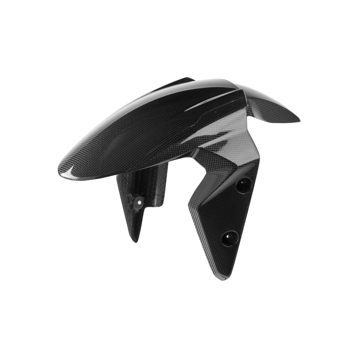 PARAFANGO ANTERIORE IN CARBONIO LIGHTECH COMPATIBILE PER TRIUMPH STREET TRIPLE 765 RS 2017 > 2025 1 PEZZO NERO LUCIDO CART2410