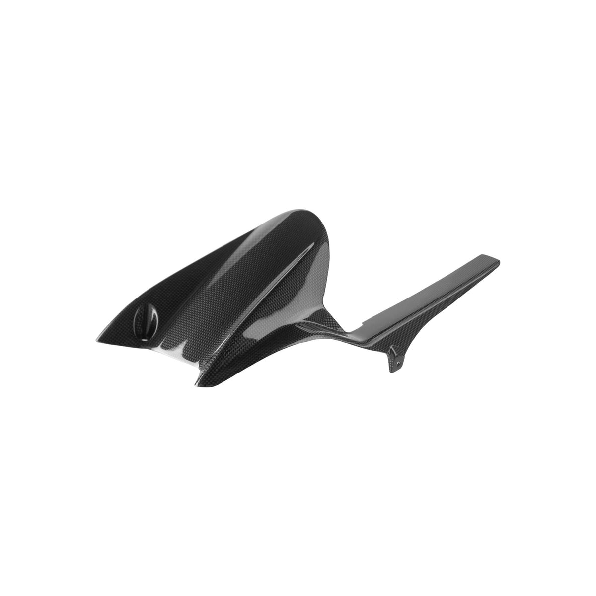 PARAFANGO POSTERIORE IN CARBONIO LIGHTECH COMPATIBILE PER TRIUMPH STREET TRIPLE 765 RS 2017 > 2025 1 PEZZO NERO LUCIDO CART2420