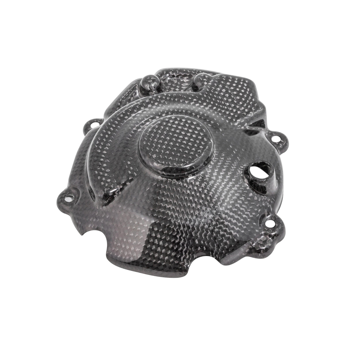 PROTEZIONE CARTER ALTERNATORE IN CARBONIO LIGHTECH COMPATIBILE PER YAMAHA R1 2015 > 2025 1 PEZZO NERO LUCIDO CARY5040