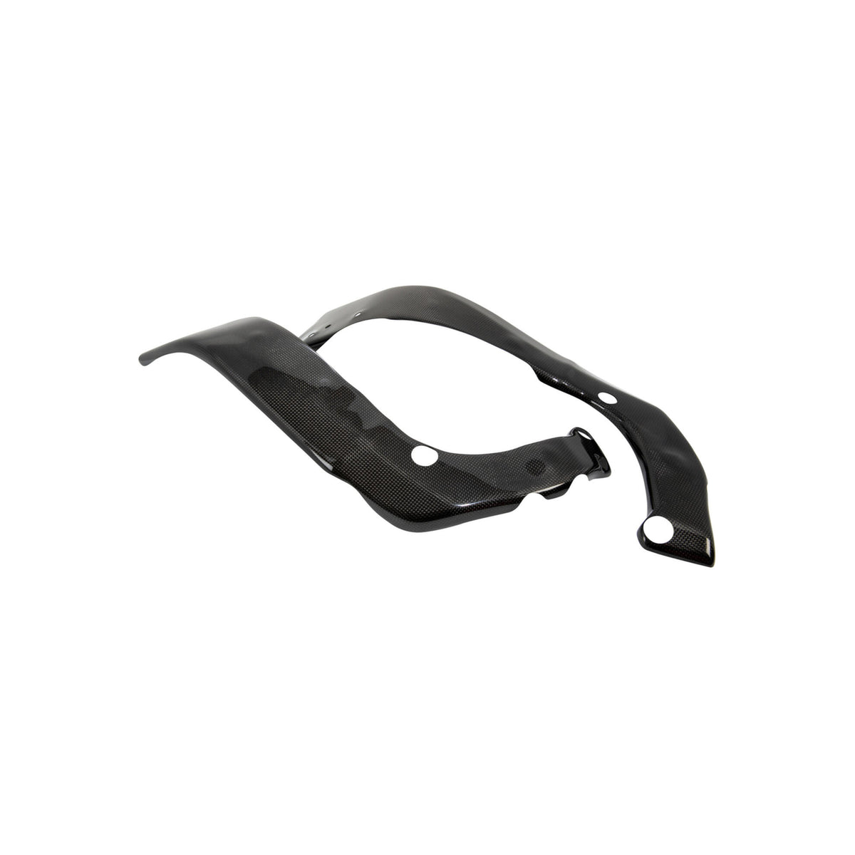 PROTEZIONI TELAIO IN CARBONIO LIGHTECH COMPATIBILE PER YAMAHA R6 2017 > 2024 COPPIA NERO LUCIDO CARY9951