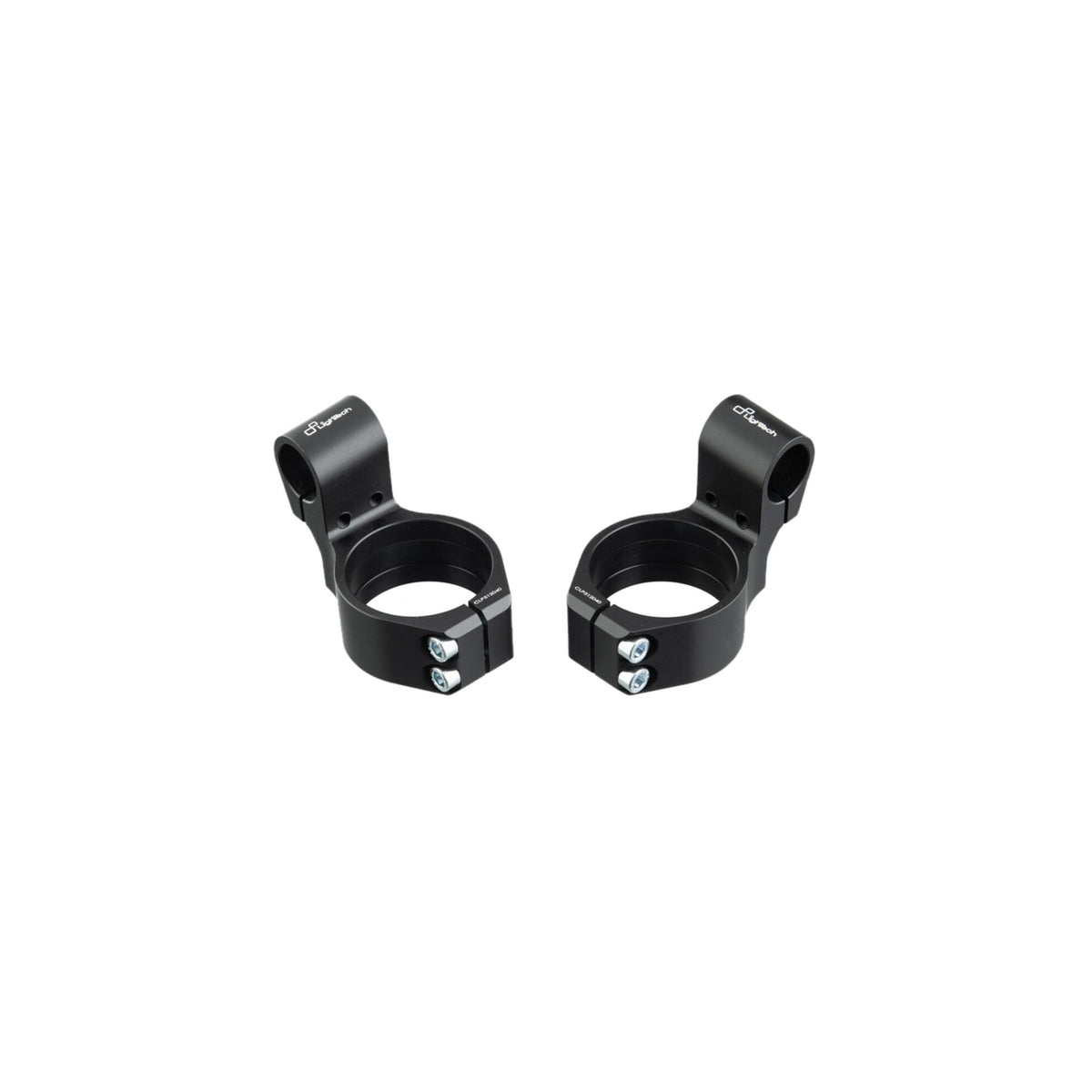 SEMIMANUBRI RACING IN ALLUMINIO CNC Ø51 OFFSET 40 INCLINAZIONE 6,5° LIGHTECH COMPATIBILE PER APRILIA RS 660 2025 > 2025 COPPIA 275 MM NERO CLP512040