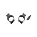 SEMIMANUBRI RACING IN ALLUMINIO CNC Ø53 OFFSET 40 INCLINAZIONE 10° CON SUPPORTO A/S LIGHTECH COMPATIBILE PER DUCATI PANIGALE V4 R 2018 > 2021 COPPIA 275 MM NERO CLP531040