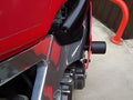 PROTEZIONI TELAIO TAMPONI R&G PER HONDA CBR 400 NC29 FORI CARENA NERO CP0014BL