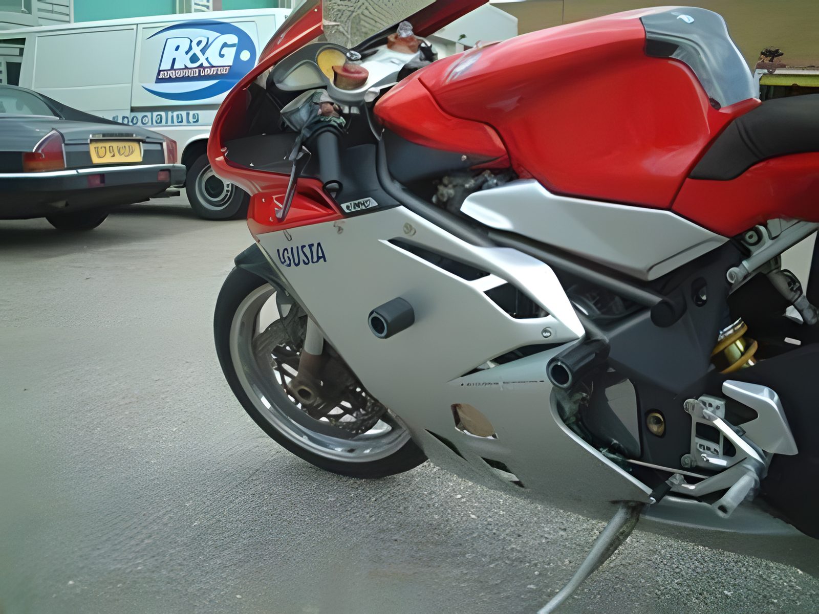 PROTEZIONI TELAIO R&G PER MV AGUSTA F4 750 1999 > 2005 NO FORI CARENA CP0070BL