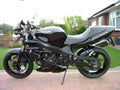 PROTEZIONI TELAIO TAMPONI R&G PER TRIUMPH SPEED FOUR FORI CARENA NERO CP0090BL