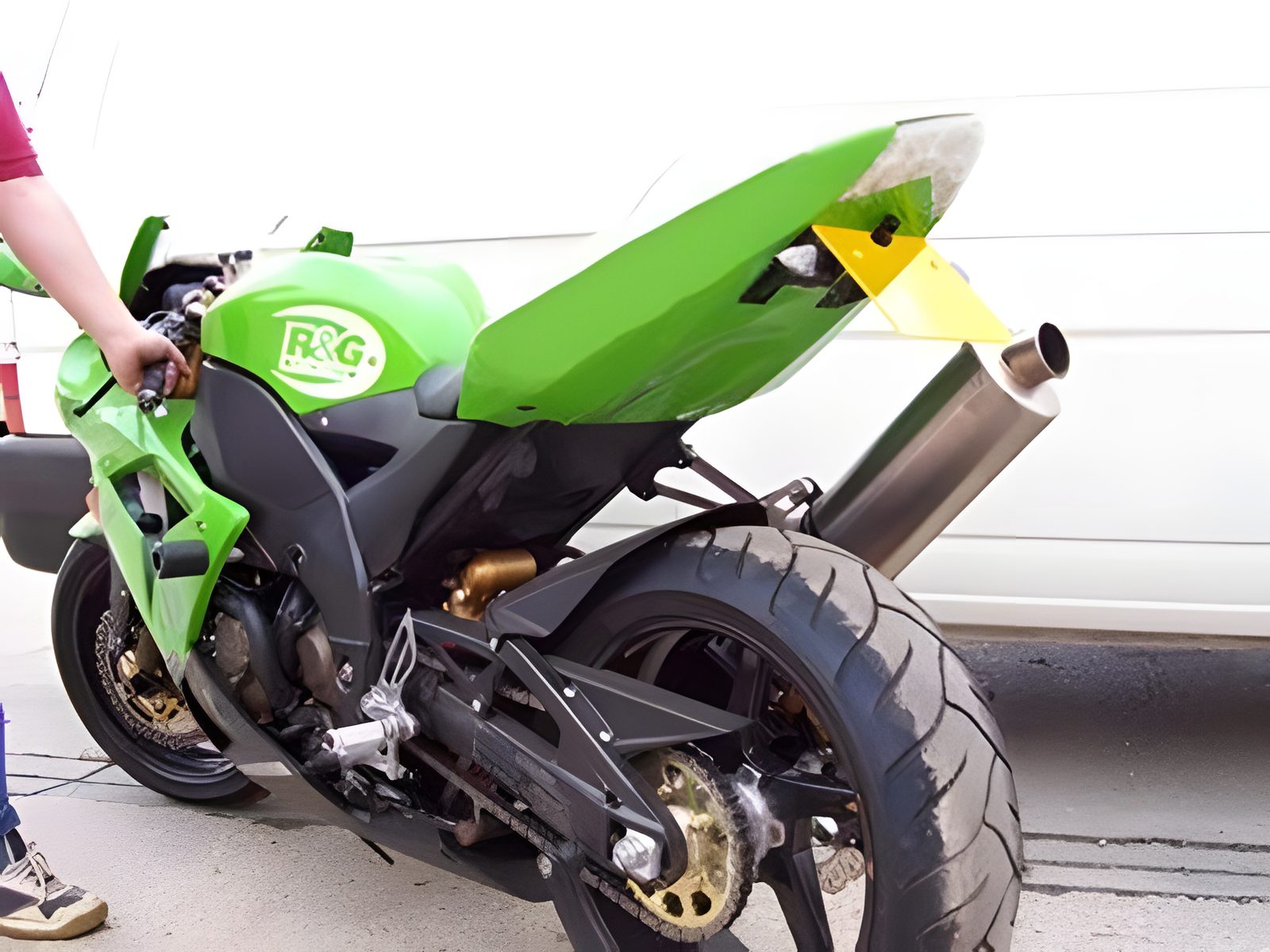R&G PROTEZIONE TAMPONI CLASSIC PER KAWASAKI ZX10 R 2004 2005 25MM FORI CP0114BL