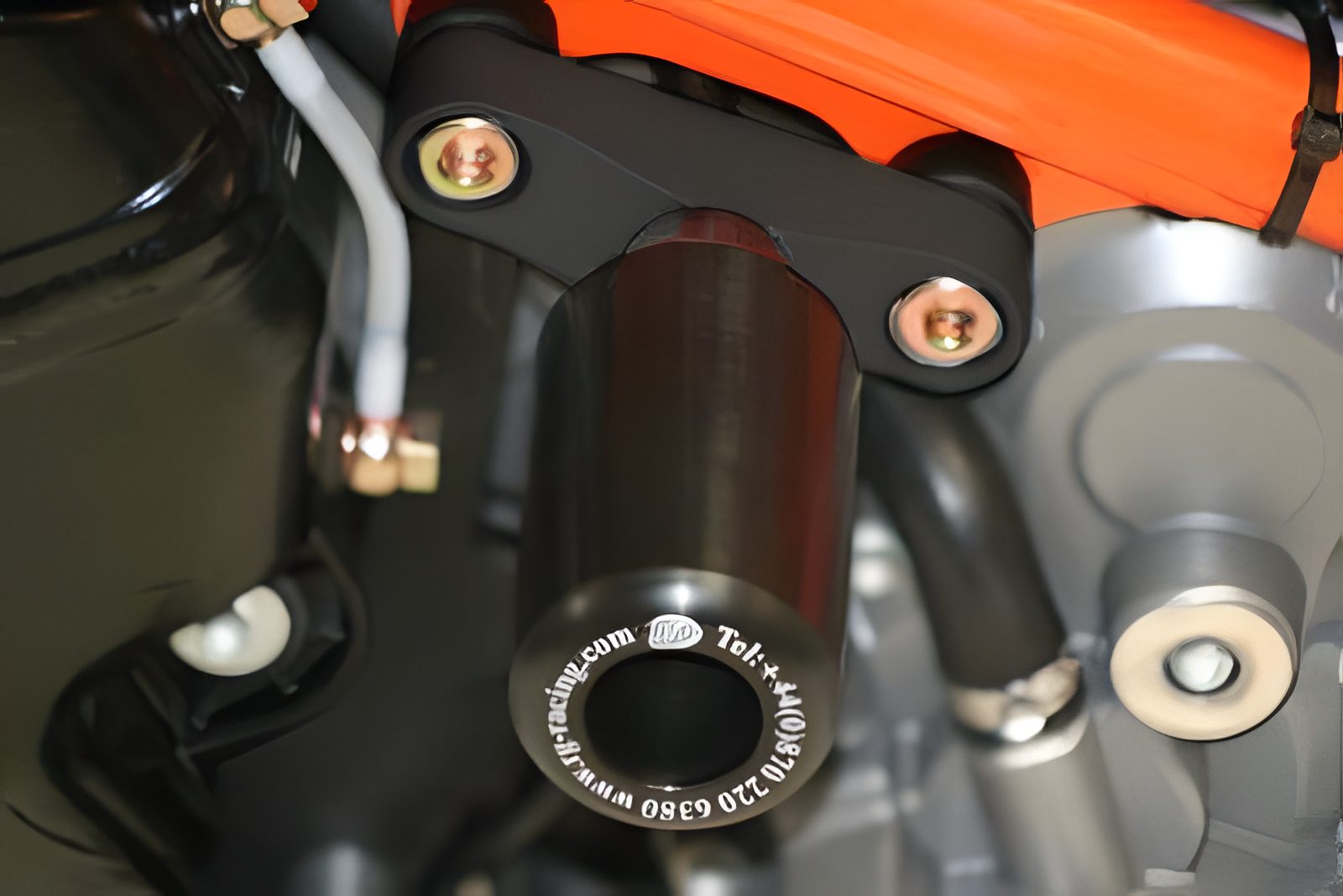 PROTEZIONI TELAIO R&G PER KTM 990 / 990R SUPER DUKE NO FORI ARANCIO CP0153OR
