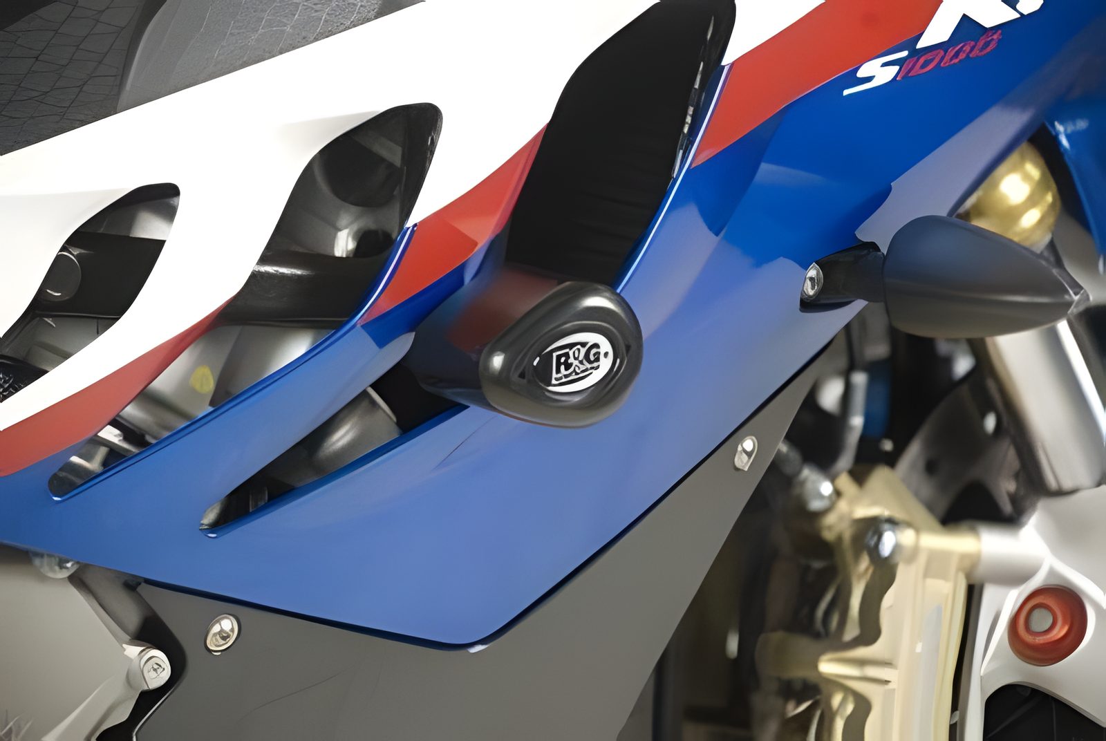R&G PROTEZIONE TAMPONI AERO STYLE PER BMW S 1000 RR 2010 2011 NO MOD CP0283BL