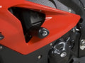 R&G PROTEZIONE TAMPONI AERO STYLE PER BMW HP4 2009 > 2014 28MM FORO RHS CP0307BL