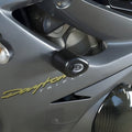 R&G PROTEZIONE TAMPONI AERO PER TRIUMPH DAYTONA 675 2005 > 2012 28MM CP0309BL