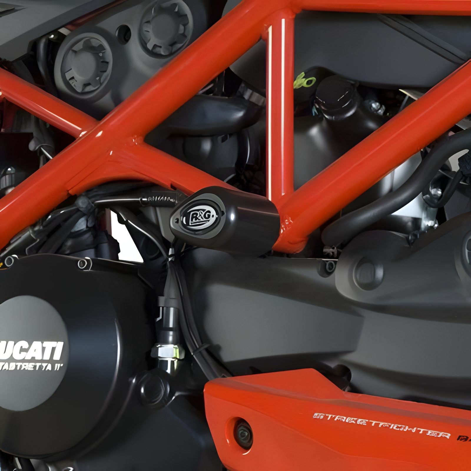 R&G TAMPONI AERO PER DUCATI 848 STREETFIGHTER 2012 > 2015 NO MOD CP0310BL